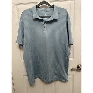 KÜHL Men's XL AirKuhl Short Sleeve Polo Shirt Light Blue Hiking Performance